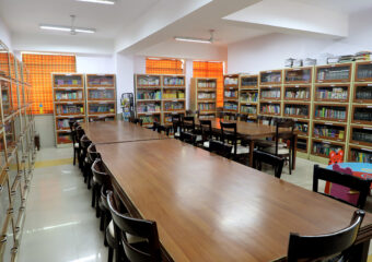 Student in Library